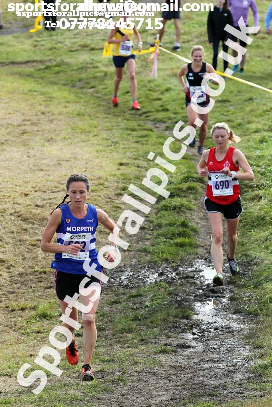 Senior womens 2019 Start Fitness Harrier League, Wrekenton, Gateshead. Photo: David T. Hewitson/Sports for All Pics
